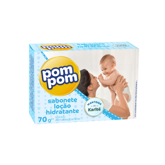 Sabonete Pompom Barra 70g Hidratante - 160083