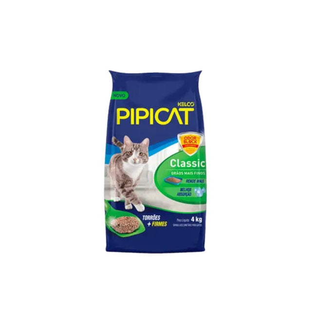 Areia Higiênica Kelco Pipicat Classic 4kg - Mrn00481
