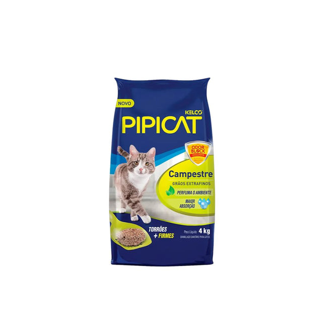 Areia Higiênica Kelco Pipicat Campestre 4kg - Pan01061