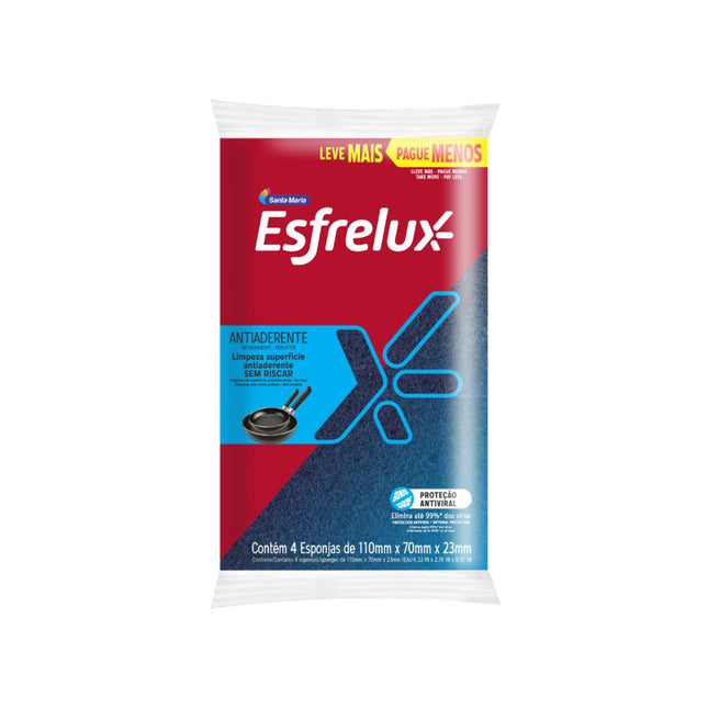 Esponja Esfrelux Antiaderente Santa Maria L4 P3 - 775