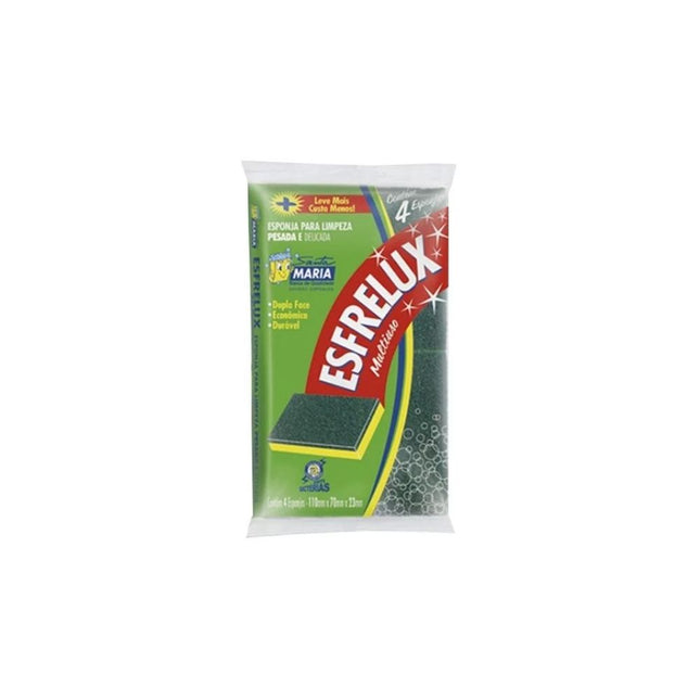 Esponja Esfrelux Soft Prata Com 04 Unidades Santa Maria - 776
