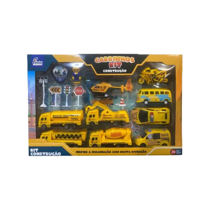 Kit Carrinhos Construcao Fenix - XKC-052CT
