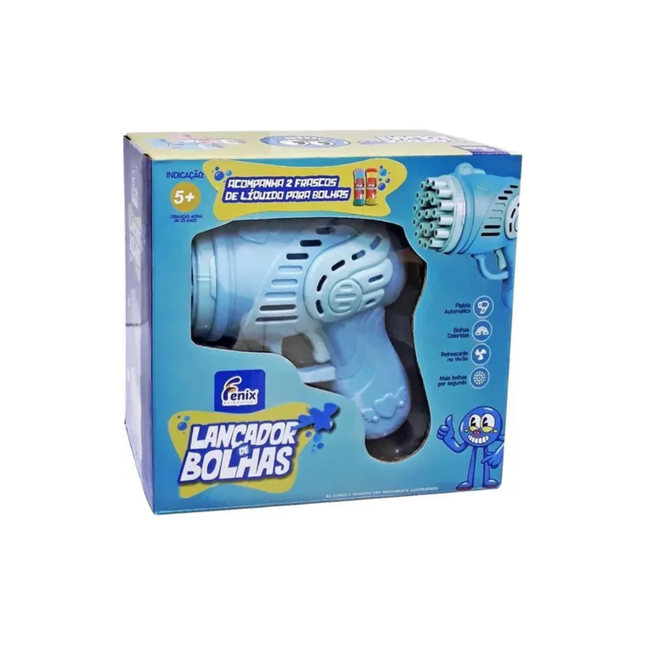 Lancador De Bolhas Automatico Cor Azul Fenix - XPB-083AZ