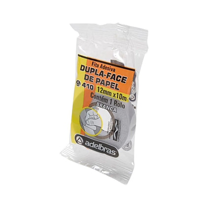 Fita Dupla Face Adelbras 12X10 Papel Flow Pack Com 01 Unidade - 410