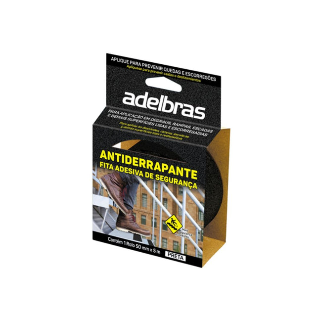 Fita Antiderrapante Adelbras 50X05 Cor Preta