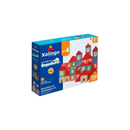 Brincando De Engenheiro 4 Xalingo Com 120 Unidades Pcs - 5279.8