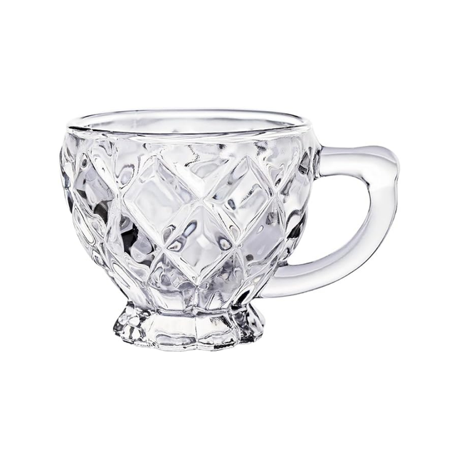 Xicara Vidro Cafe Diamond 100ml Com 06 Unidades Pcs - JGXC-131