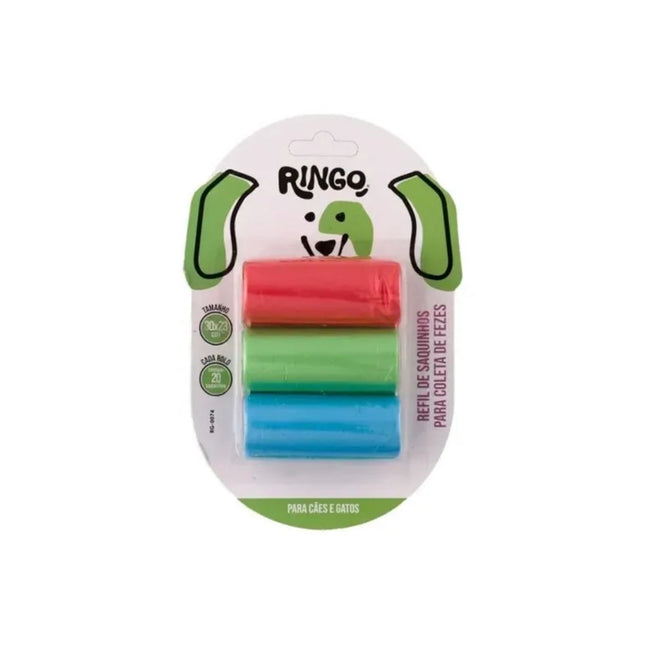 Refil Saco Coletor Fezes Pet Com 03 Unidades Pcs - RG-0074
