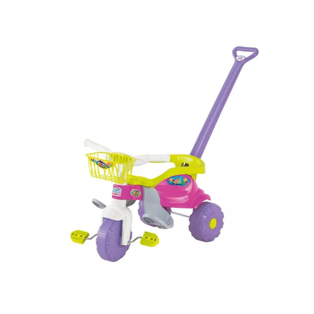 Triciclo Tico Tico Magic Toys Festa Com Aro Cor Rosa - 2561