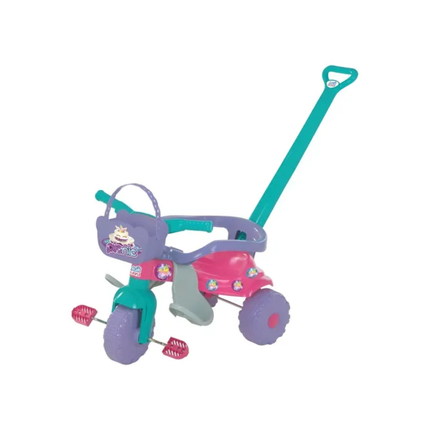 Triciclo Tico Tico Magic Toys Pic Nic Com Aro Cor Rosa - 2567