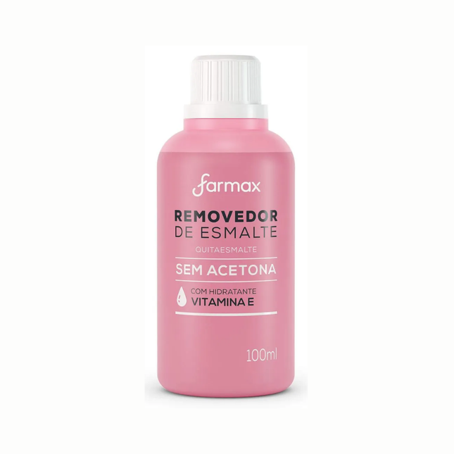 Removedor Esmalte Vit.E Farmax 100ml Com 01 Unidade - 30000636