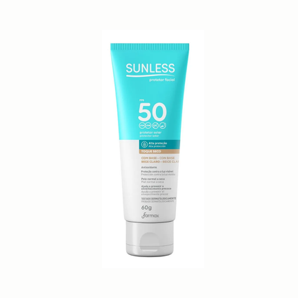 Protetor Solar Farmax Sunless Fps 50 Facial Com Base 60g - 30001321