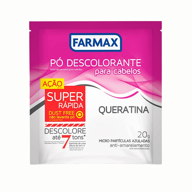 Po Descolorante Farmax Cabelos Queratina 20g - 30000850