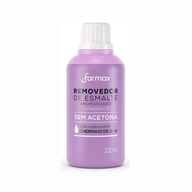 Removedor Esmalte Vit.E Farmax Uva 100ml Com 01 Unidade - 30000688