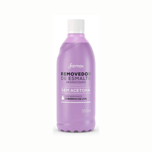 Removedor De Esmalte Farmax S/Acetona Aromatizado Uva 500ml - 30000689