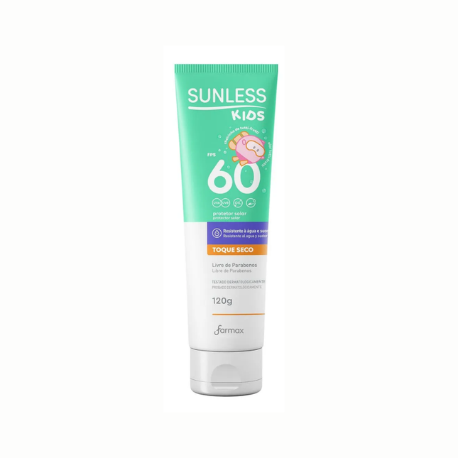 Protetor Solar Farmax Sunless Fps 60 Oil Free Kids 120g - 30001341