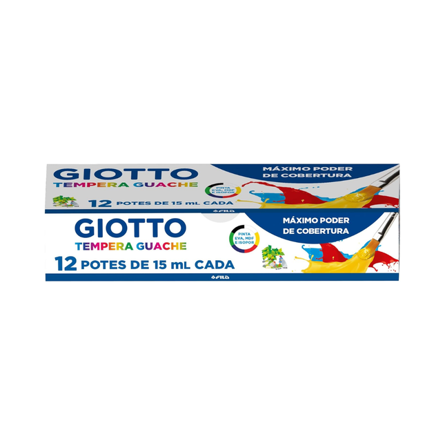 Tinta Guache Giotto Licyn 12 Cores 15ml - 017000