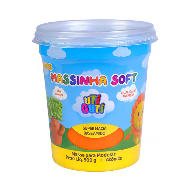 Massa Para Modelar Uti Guti Licyn Soft 500g Laranja - 004011