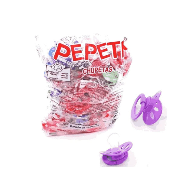 Chupeta Pepeta Plus Bico Silicone Orto Com 25 Unidades - 0123-25