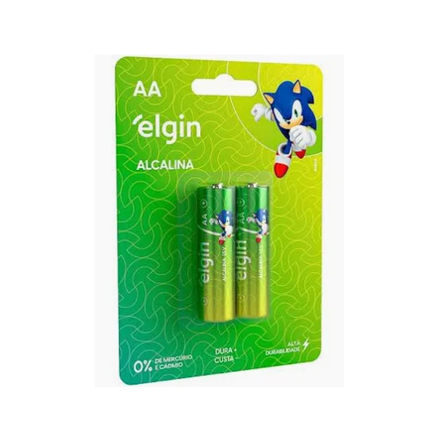 Pilha Elgin Alcalina AA Blister Com 02 Unidades Pcs - ELE000000082152