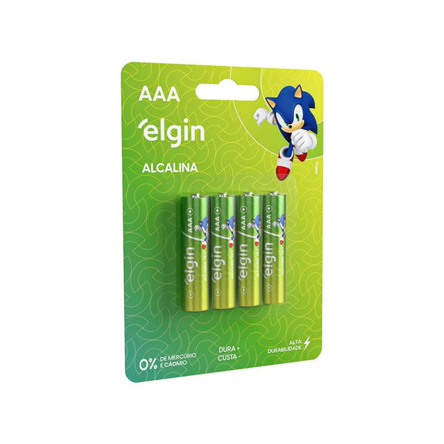 Pilha Elgin Alcalina AAA Blister Com 04 Peças - Ele000000082155