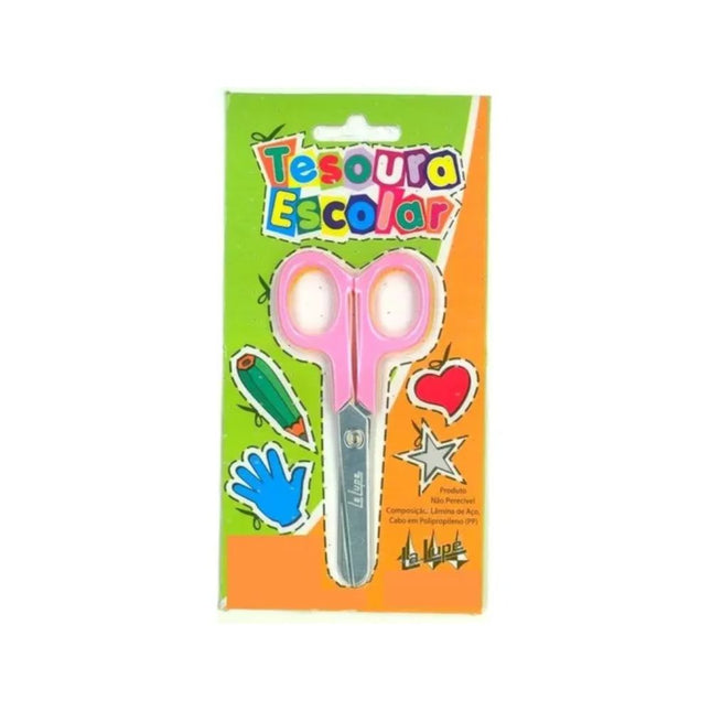 Tesoura Escolar La Lupe S/Ponta Com 01 Unidade