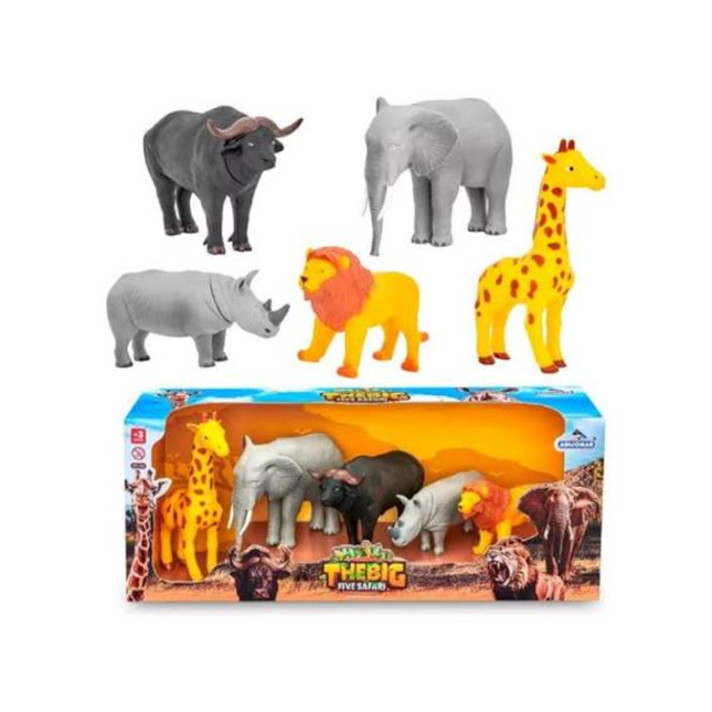 The Big Five Elefante - Rino - Girafa - Buf - Leao Adijomar - 789