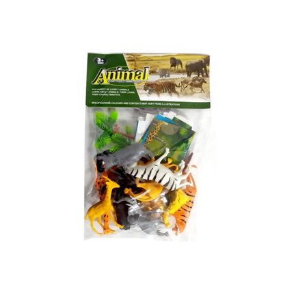 Brinquedo Animal Selva Plastico Com 12 Unidades Pcs - AS-2320