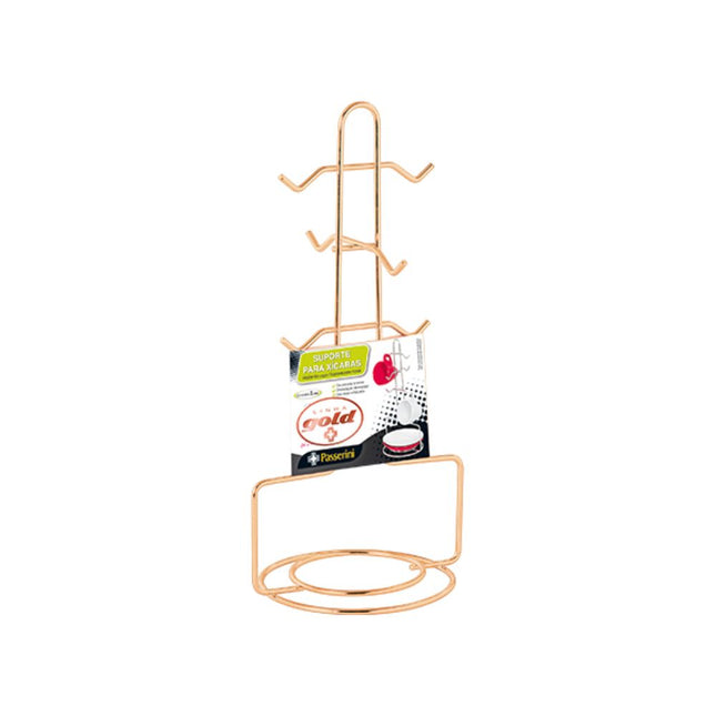 Suporte Passerini Para Xicaras Vertical Gold - 585-4