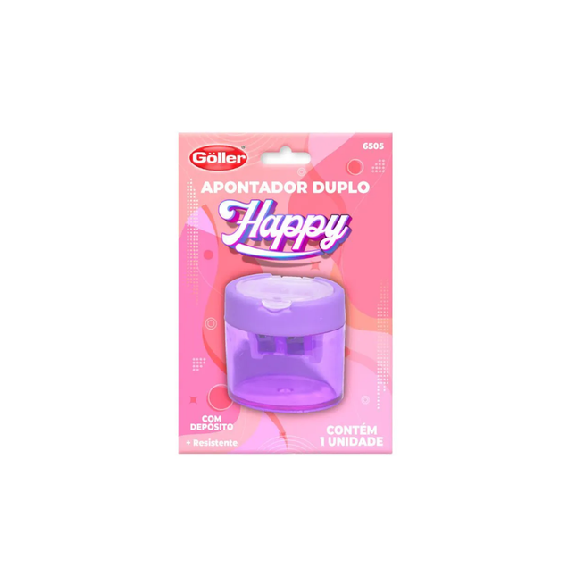 Apontador Com Deposito Goller Happy Com 01 Unidade - NG-1505