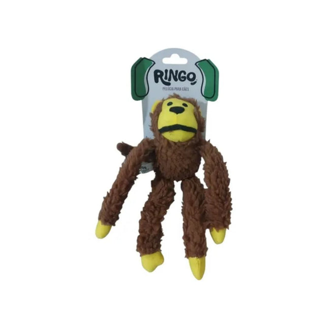 Brinquedo Para Cao Ringo Pelucia Macaco 38cm - RG-0002