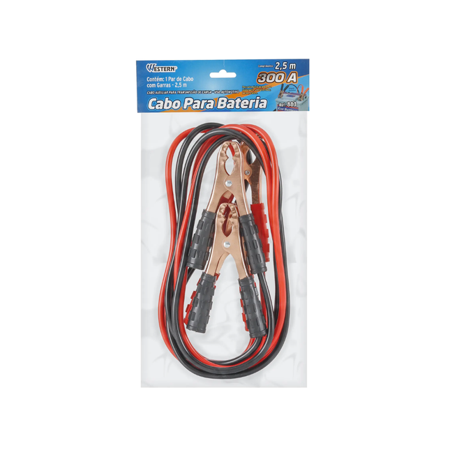Cabo Bateria 300A Auto 2,5M Western - 883