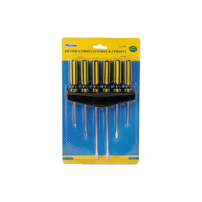 Chave Fenda E Philips Com 6 Unidades Pcs - 306/5