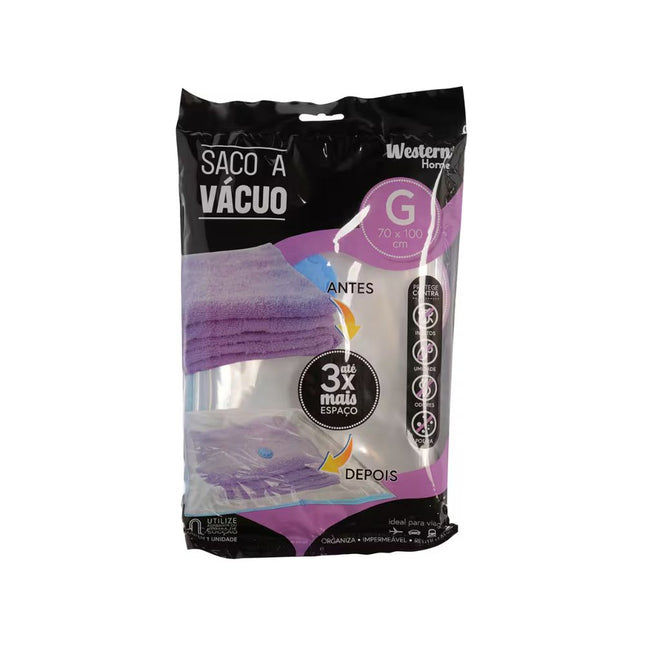 Saco A Vacuo 70X100cm Plastico - SV-03