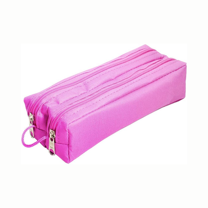 Estojo Escolar Dac Basic Duplo 2 Ziperes E Tecido Pink - 085PI