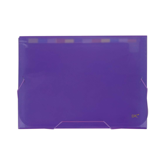 Pasta Sanfonada Dac A/4 Com 12 Unidades Div Cor Lilas - 96090PP