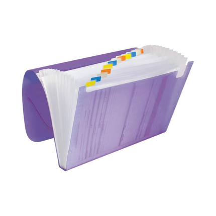 Pasta Sanfonada Dac A/4 Com 12 Unidades Div Cor Lilas - 96090PP