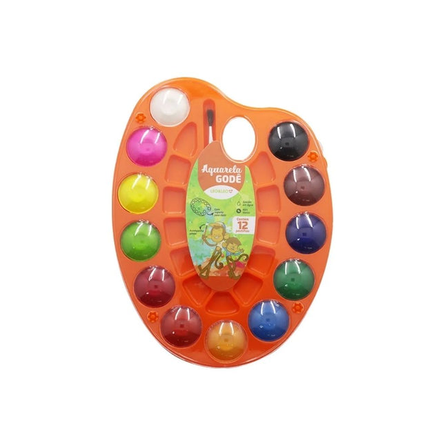 Estojo Aquarela Leo 12 Cores Gode - 72302