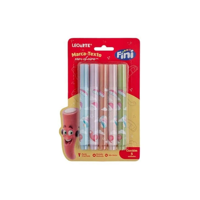 Marcador De Texto Corpo Estampado Com Aroma Fini Com 01 Unidade Leo & Leo - 10354