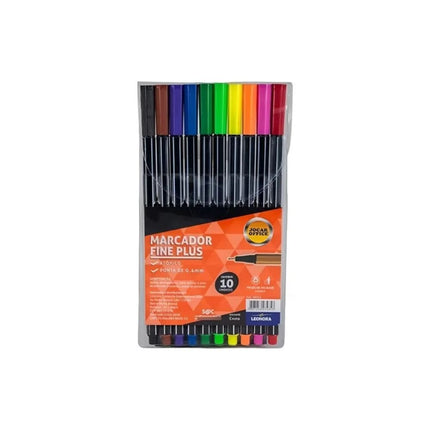 Caneta Leo & Leo Fine Plus Cartela Com 10 Unidades - 96035