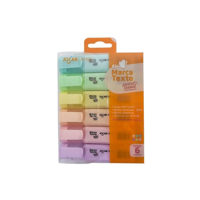 Marcador De Texto Leo & Leo Cores Pastel Trend 06 Cores Com 06 Unidades - 96139