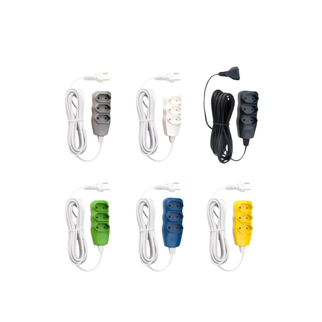 Extensao Bipolar Fc New PP Colorido Blister 75mm 10M - 225294