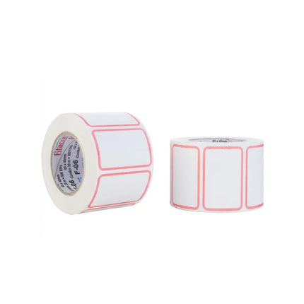 Etiqueta Fitacrel Adesiva F-06 60X40Mm Rolo Com 20 Metros -  Lf06