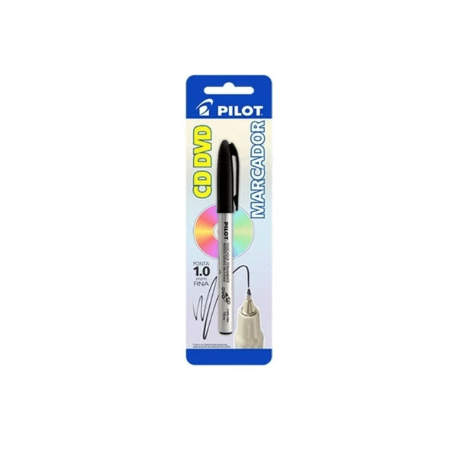 Marcador Pilot Permanente CD/DVD 1.0 Cor Preto - 1481510