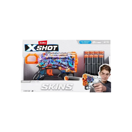 Lancador Dardos X-Shot Skins Menace Com 08 Unidades Dardos Candide - 5609