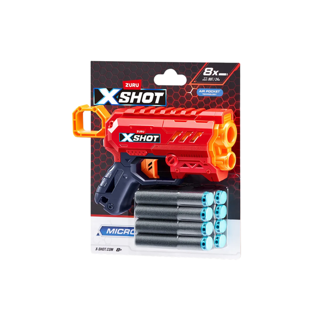 Lancador Candide Xshot Excel Series 1 Micro 2.0 Com 08 Unidades Dardos - 5692