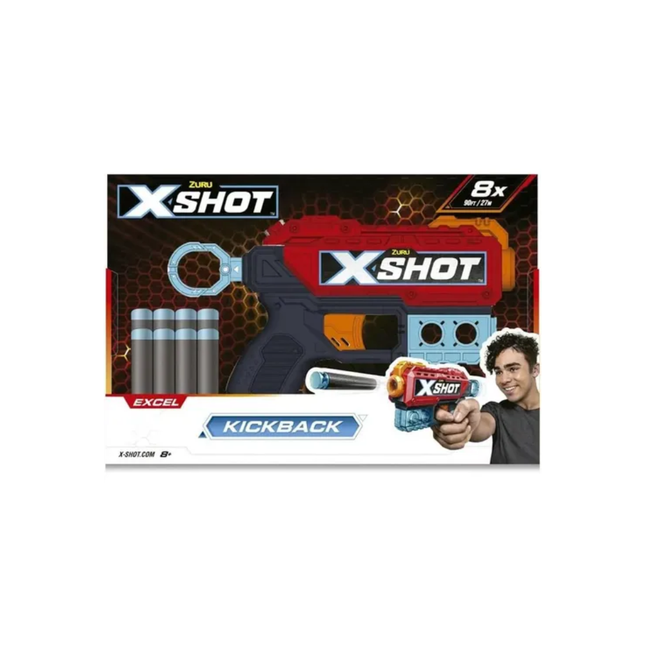 Lancador Dardos X-Shot Red Recoil 8 Dardos Candide - 5708