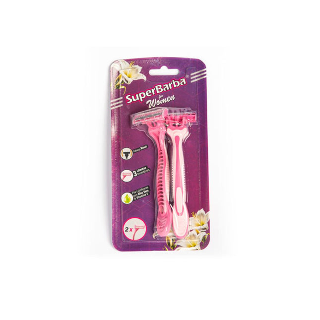 Aparelho Barba Super Barba For Womer N.V.C Cartela Com 02 Unidades - V3600