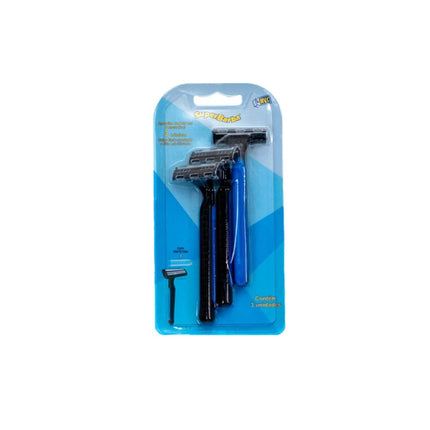 Aparelho Barba Super Barba 3 Laminas Azul Cartela Com 03 Unidades - RGTB