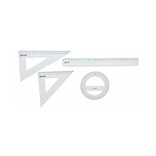 Kit Fundamental Acrinil Regua 30cm +TRANSF+ESQ.360g - 2500